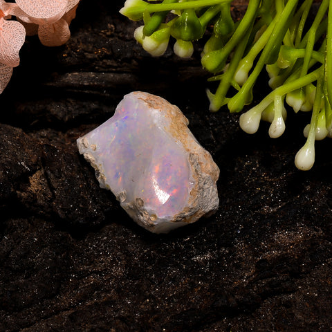 Attractive Top Grade Quality 100% Natural Welo Fire Ethiopian Opal Rough Loose Gemstone For Making Jewelry 21X16X10 MM 17.5 Cts. KR13-52 Sunkarton