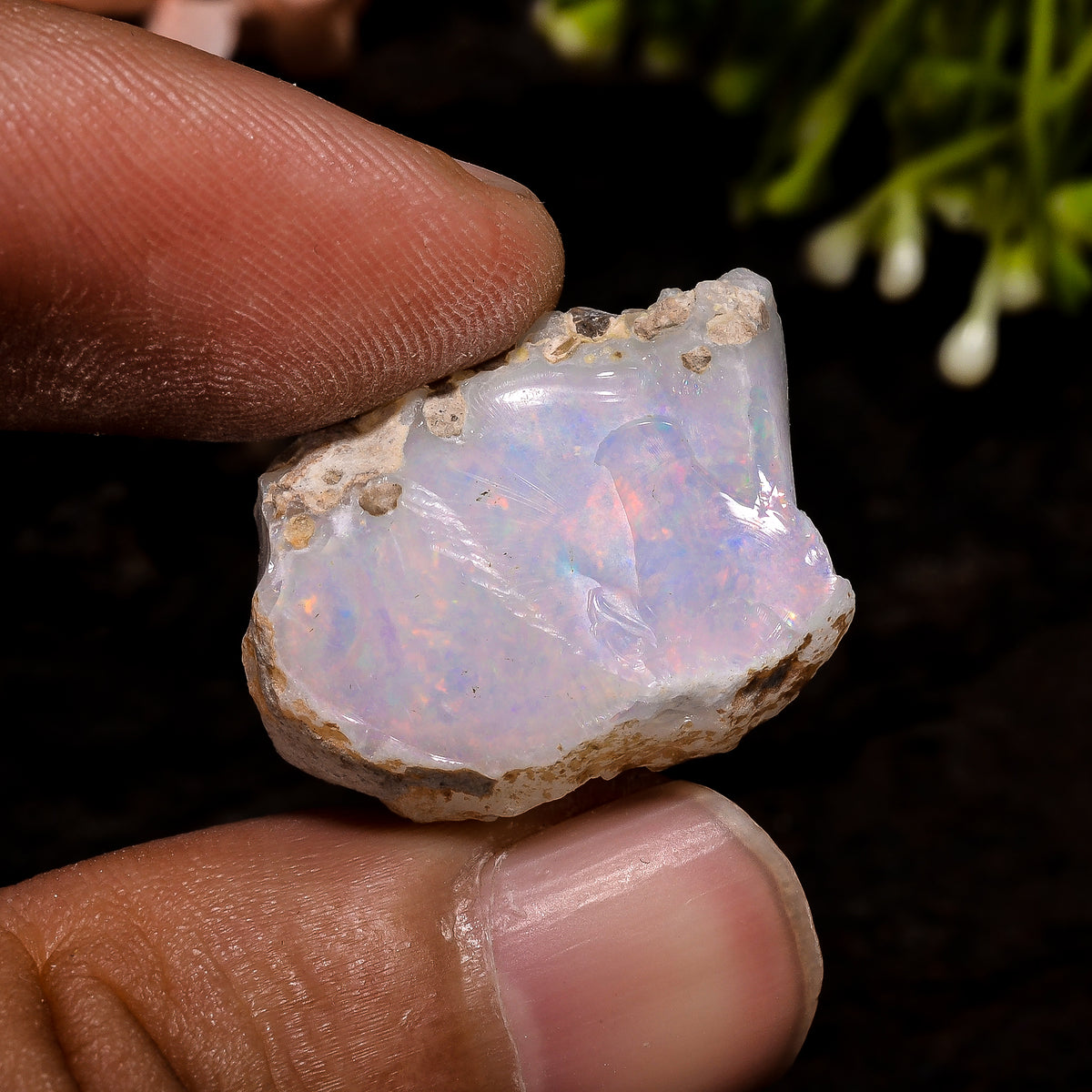 Attractive Top Grade Quality 100% Natural Welo Fire Ethiopian Opal Rough Loose Gemstone For Making Jewelry 21X16X10 MM 17.5 Cts. KR13-52 Sunkarton