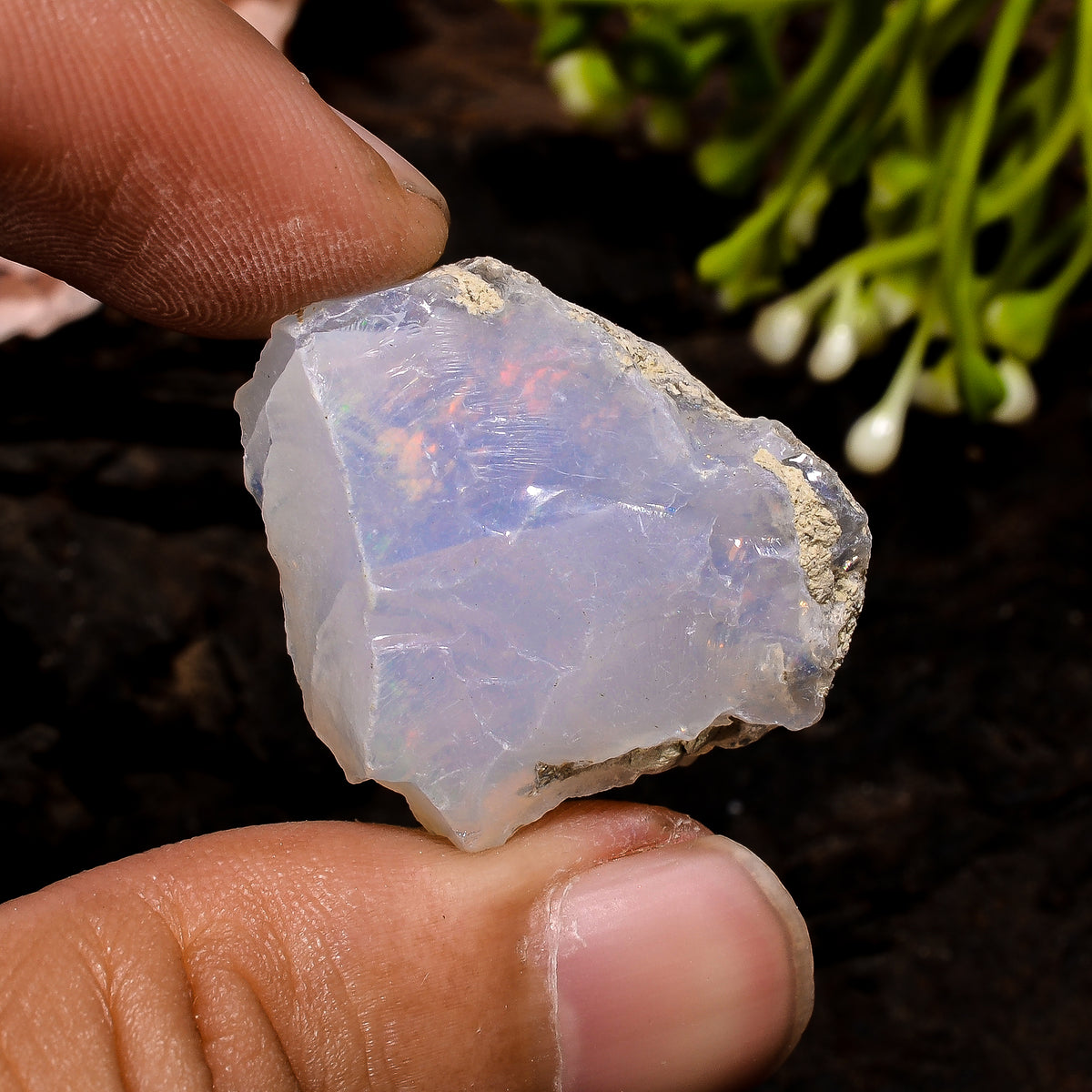 Beautiful Top Grade Quality 100% Natural Welo Fire Ethiopian Opal Rough Loose Gemstone For Making Jewelry 28X22X11 MM 27.5 Cts. KR13-54 Sunkarton