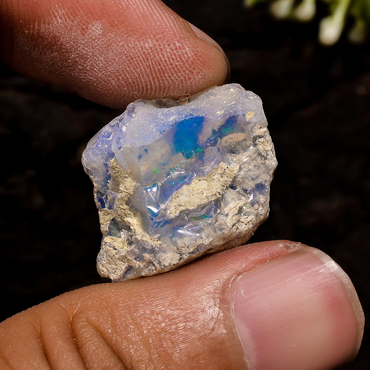 Dazzling Top Grade Quality 100% Natural Welo Fire Ethiopian Opal Fancy Rough Loose Gemstone For Making Jewelry 23X17X11 MM 12 Cts. KR13-56 Sunkarton