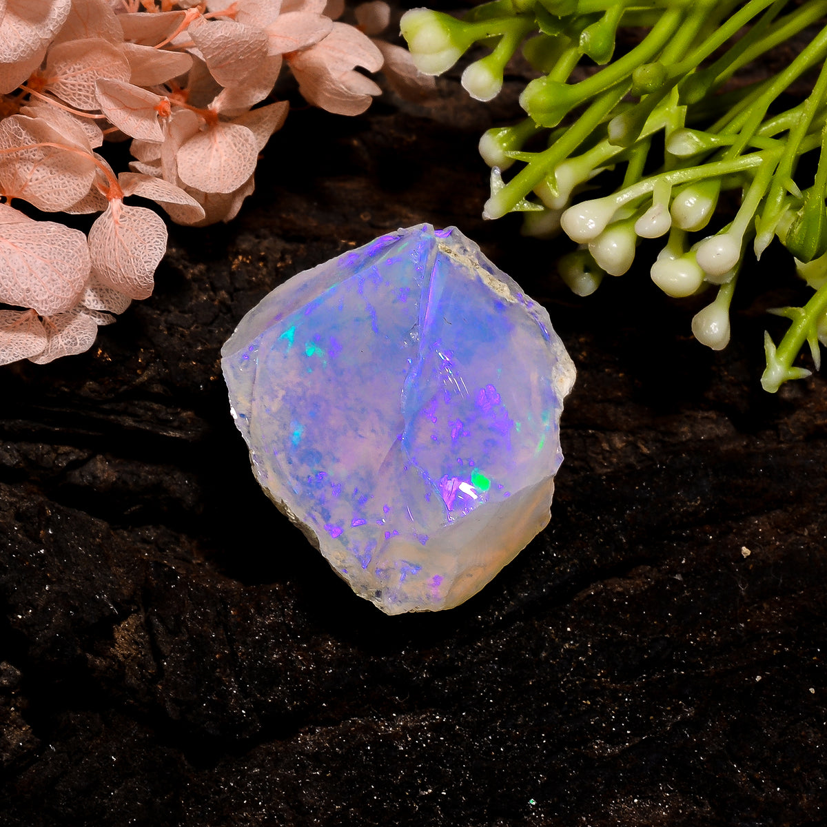 Excellent Top Grade Quality 100% Natural Welo Fire Ethiopian Opal Rough Loose Gemstone For Making Jewelry 28X26X17 MM 46.5 Cts. KR13-57 Sunkarton