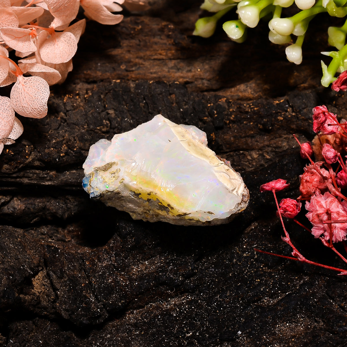 Fantastic Top Grade Quality 100% Natural Welo Fire Ethiopian Opal Fancy Rough Loose Gemstone For Making Jewelry 26X17X11 MM 26 Cts. KR13-61 Sunkarton