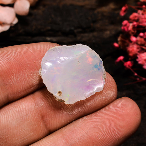 Immaculate Top Grade Quality 100% Natural Welo Fire Ethiopian Opal Fancy Rough Loose Gemstone For Making Jewelry 20X17X8 MM 11 Cts. KR13-63 Sunkarton