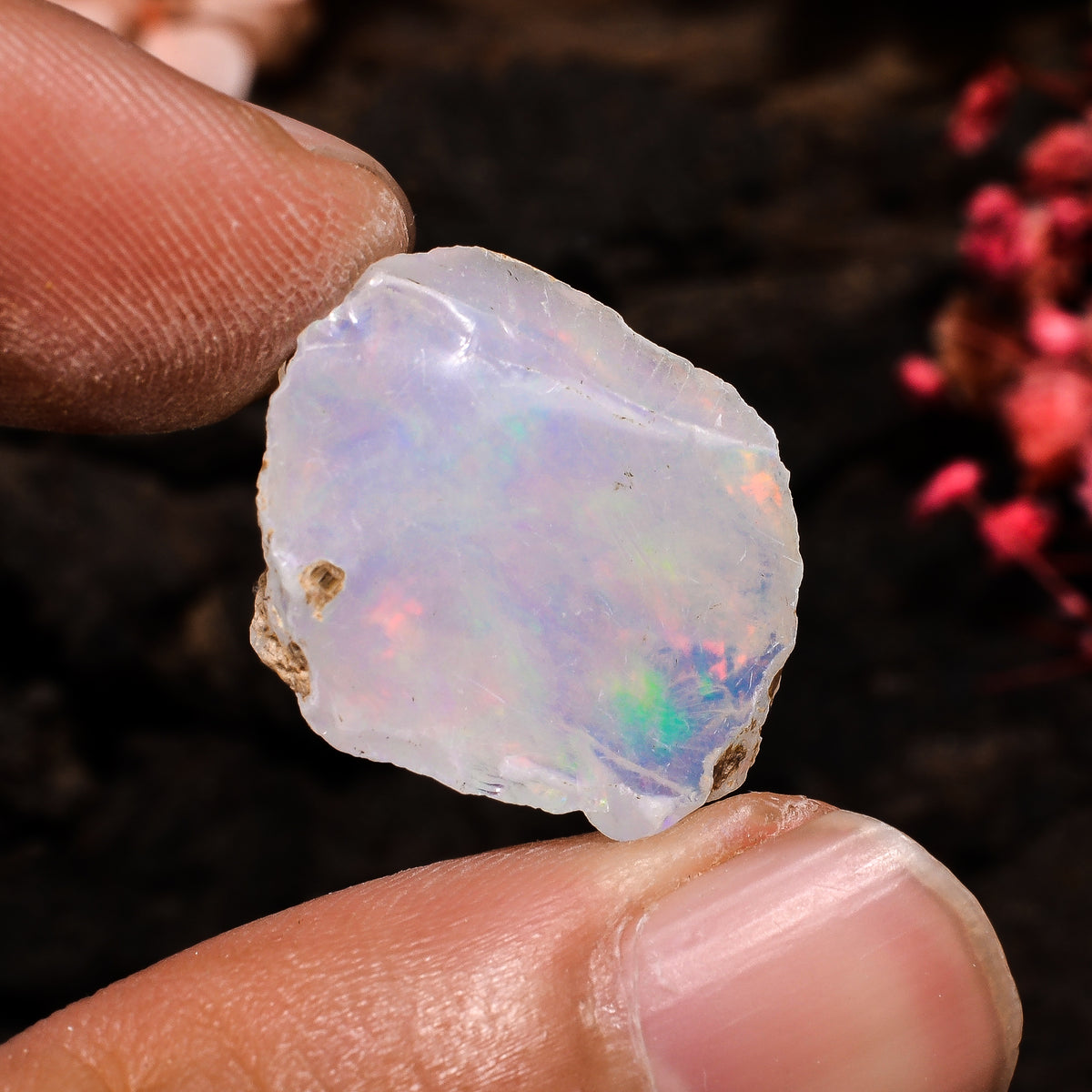 Immaculate Top Grade Quality 100% Natural Welo Fire Ethiopian Opal Fancy Rough Loose Gemstone For Making Jewelry 20X17X8 MM 11 Cts. KR13-63 Sunkarton