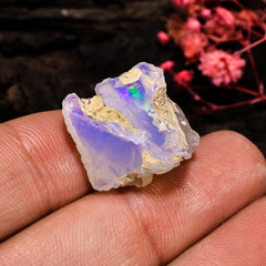 Incredible Top Grade Quality 100% Natural Welo Fire Ethiopian Opal Rough Loose Gemstone For Making Jewelry 16X15X11 MM 11.5 Cts. KR13-64 Sunkarton