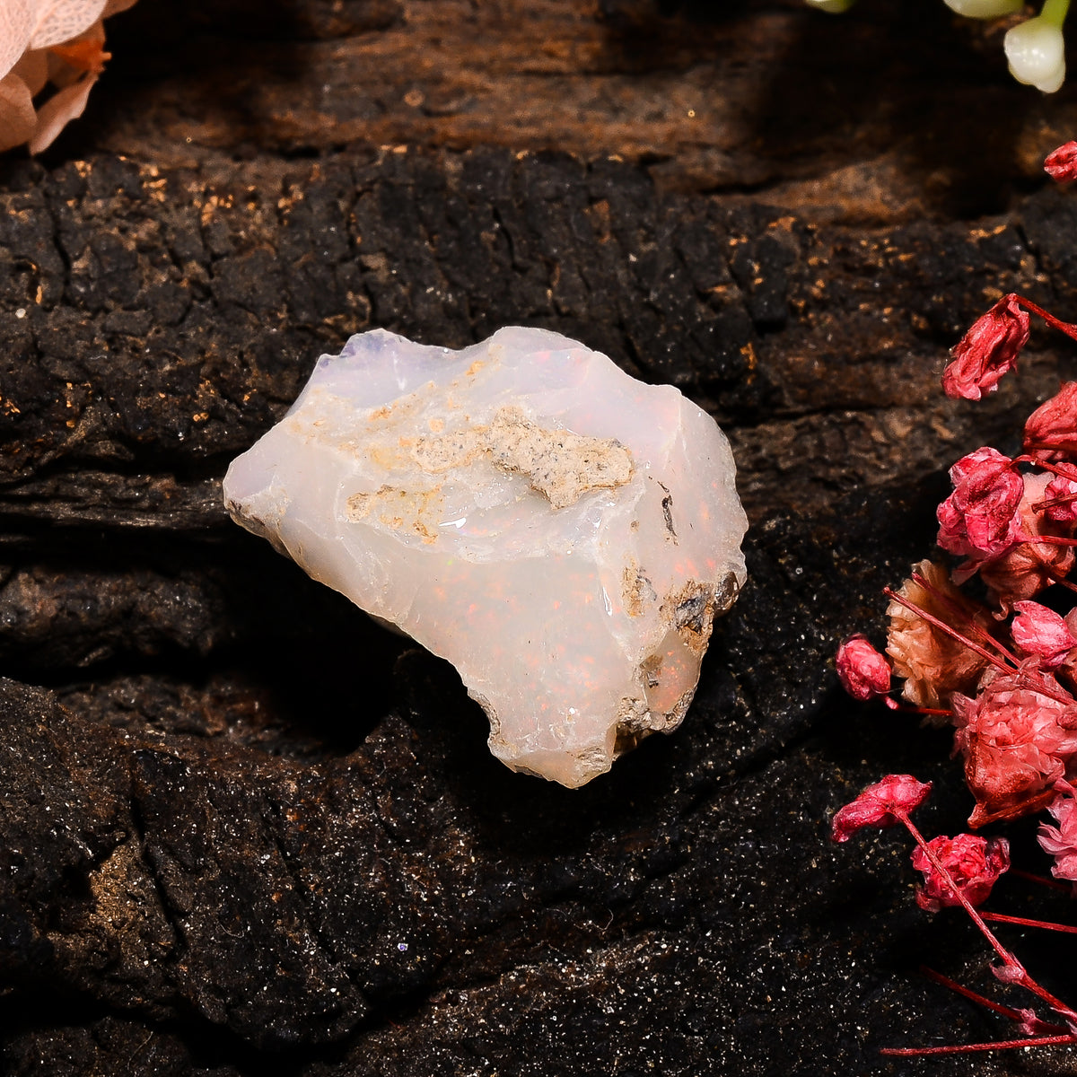 Outstanding Top Grade Quality 100% Natural Welo Fire Ethiopian Opal Rough Loose Gemstone For Making Jewelry 23X16X11 MM 18 Cts. KR13-67 Sunkarton