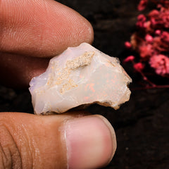 Outstanding Top Grade Quality 100% Natural Welo Fire Ethiopian Opal Rough Loose Gemstone For Making Jewelry 23X16X11 MM 18 Cts. KR13-67 Sunkarton