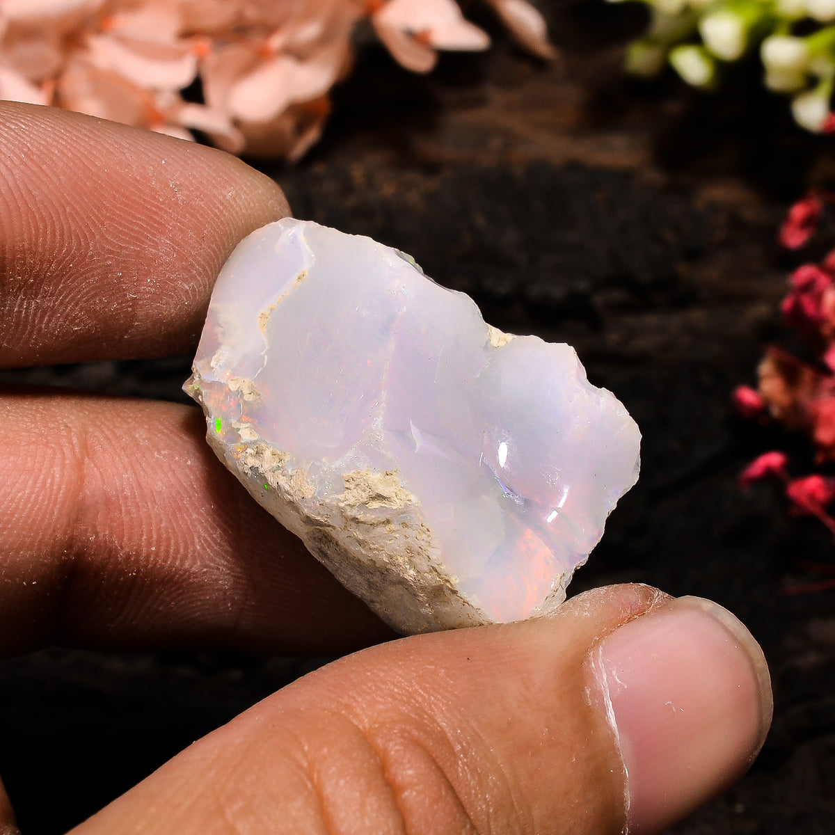 Splendid Top Grade Quality 100% Natural Welo Fire Ethiopian Opal Fancy Rough Loose Gemstone For Making Jewelry 28X17X15 MM 31 Cts. KR13-68 Sunkarton