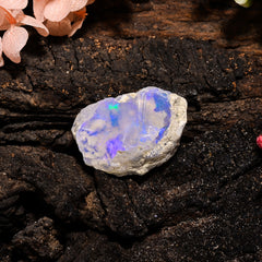 Superb Top Grade Quality 100% Natural Welo Fire Ethiopian Opal Fancy Rough Loose Gemstone For Making Jewelry 22X13X9 MM 11 Cts. KR13-69 Sunkarton