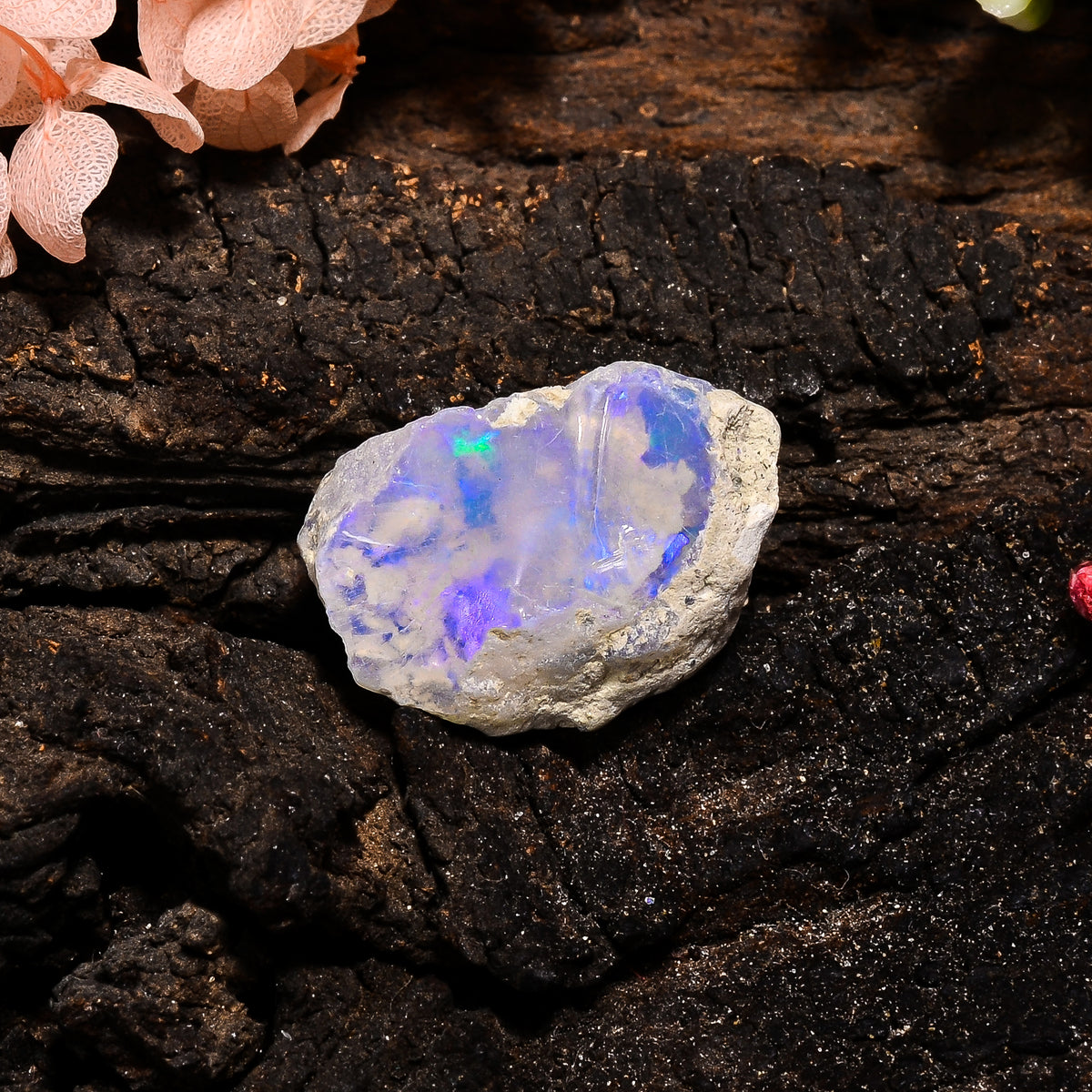 Superb Top Grade Quality 100% Natural Welo Fire Ethiopian Opal Fancy Rough Loose Gemstone For Making Jewelry 22X13X9 MM 11 Cts. KR13-69 Sunkarton