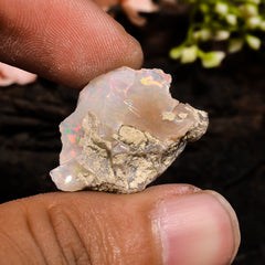 Tempting Top Grade Quality 100% Natural Welo Fire Ethiopian Opal Fancy Rough Loose Gemstone For Making Jewelry 26X17X8 MM 12 Cts. KR13-72 Sunkarton