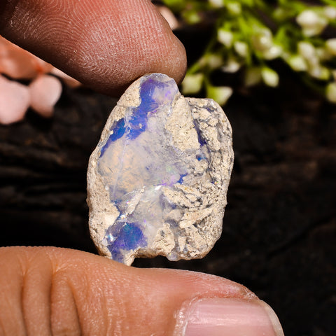 Terrific Top Grade Quality 100% Natural Welo Fire Ethiopian Opal Fancy Rough Loose Gemstone For Making Jewelry 23X16X7 MM 12 Cts. KR13-73 Sunkarton