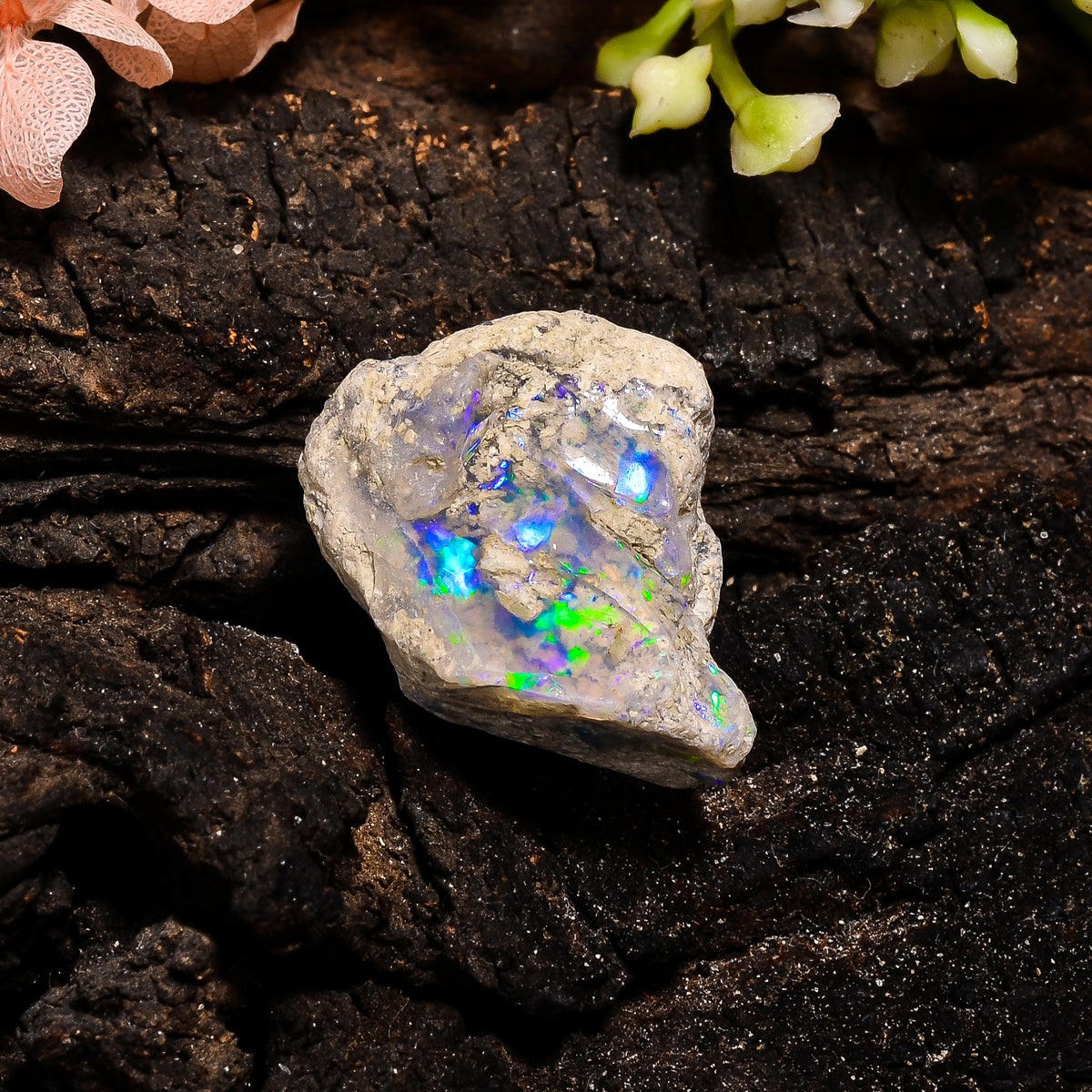 Amazing Top Grade Quality 100% Natural Welo Fire Ethiopian Opal Fancy Rough Loose Gemstone For Making Jewelry 20X16X14 MM 16.5 Cts. KR13-76 Sunkarton