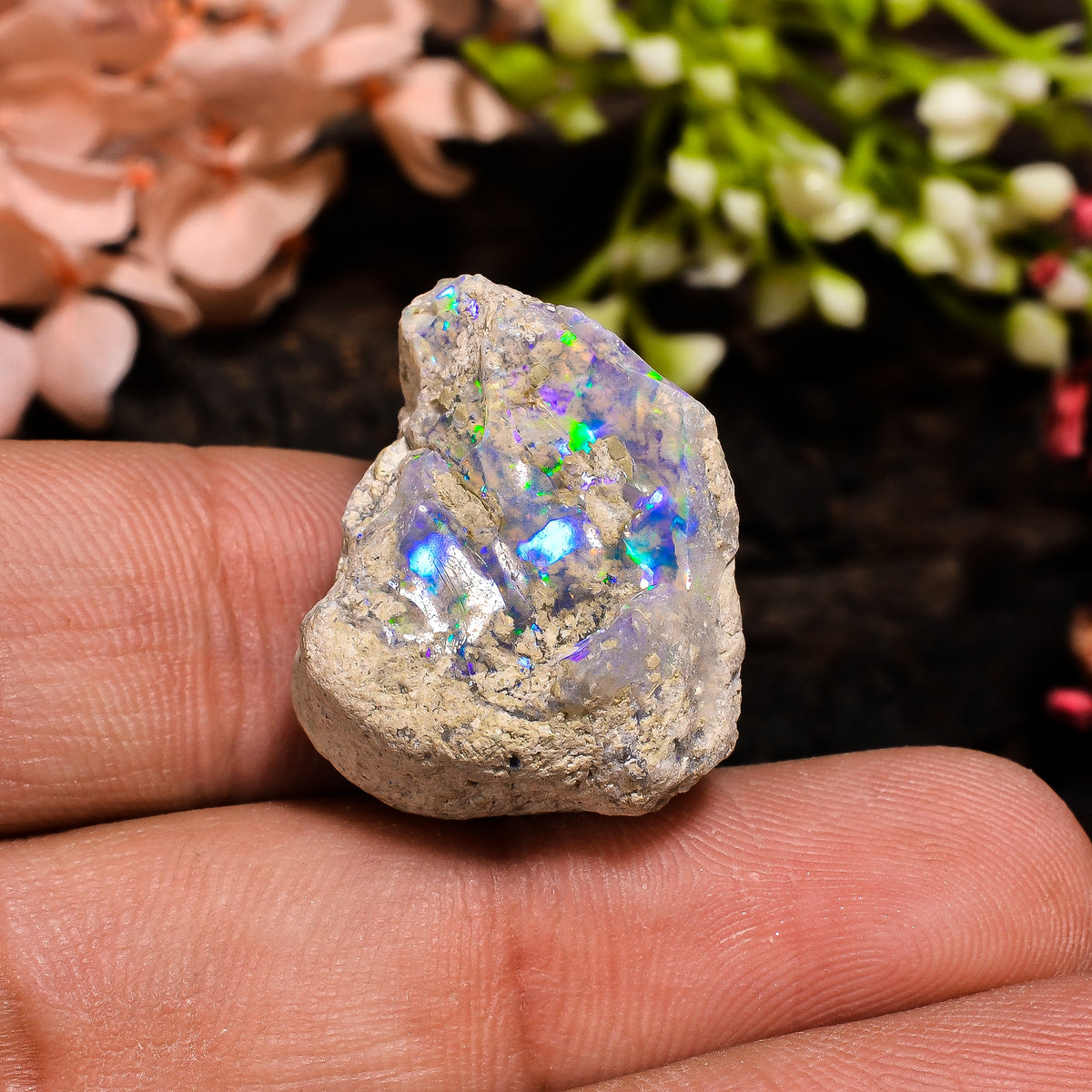 Amazing Top Grade Quality 100% Natural Welo Fire Ethiopian Opal Fancy Rough Loose Gemstone For Making Jewelry 20X16X14 MM 16.5 Cts. KR13-76 Sunkarton