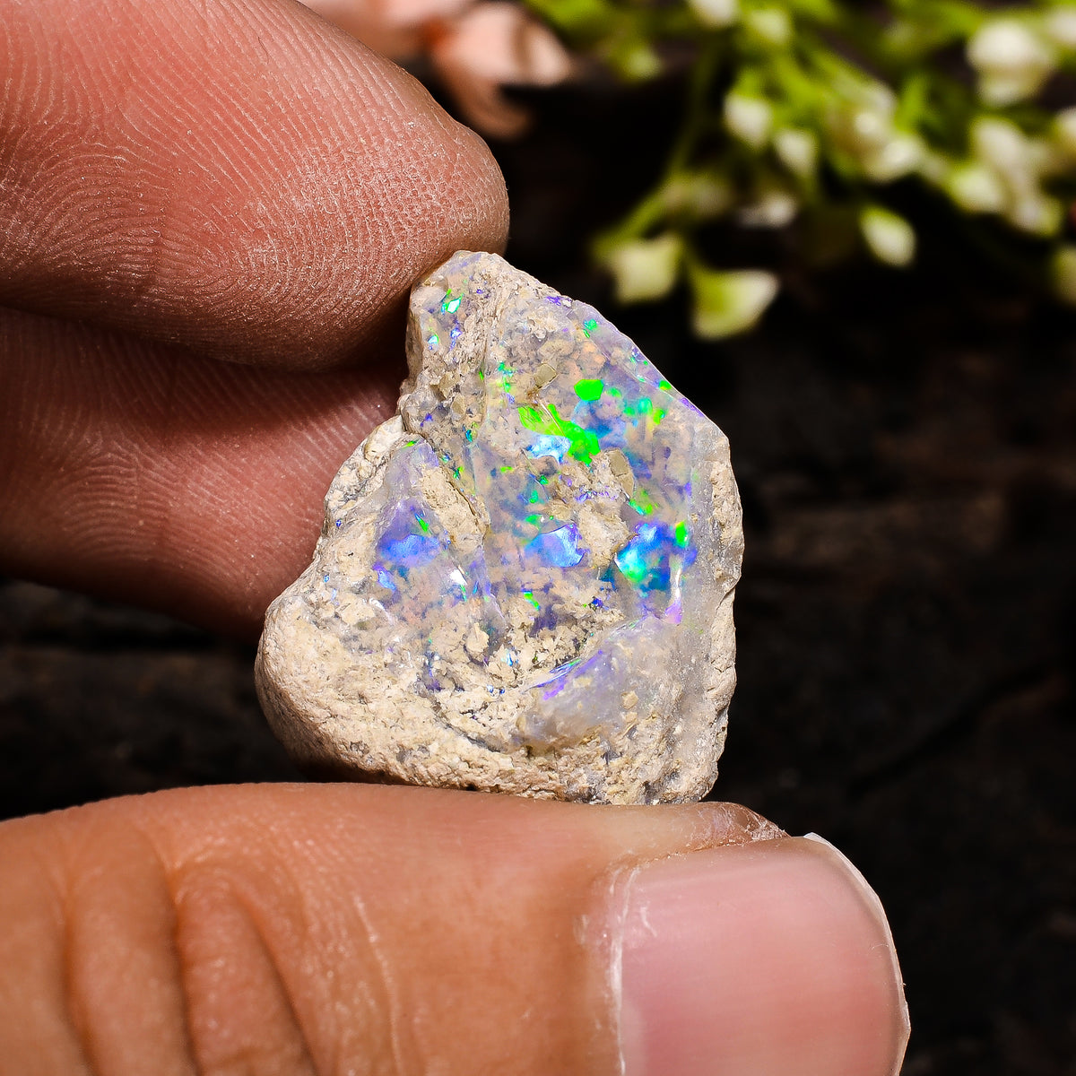 Amazing Top Grade Quality 100% Natural Welo Fire Ethiopian Opal Fancy Rough Loose Gemstone For Making Jewelry 20X16X14 MM 16.5 Cts. KR13-76 Sunkarton