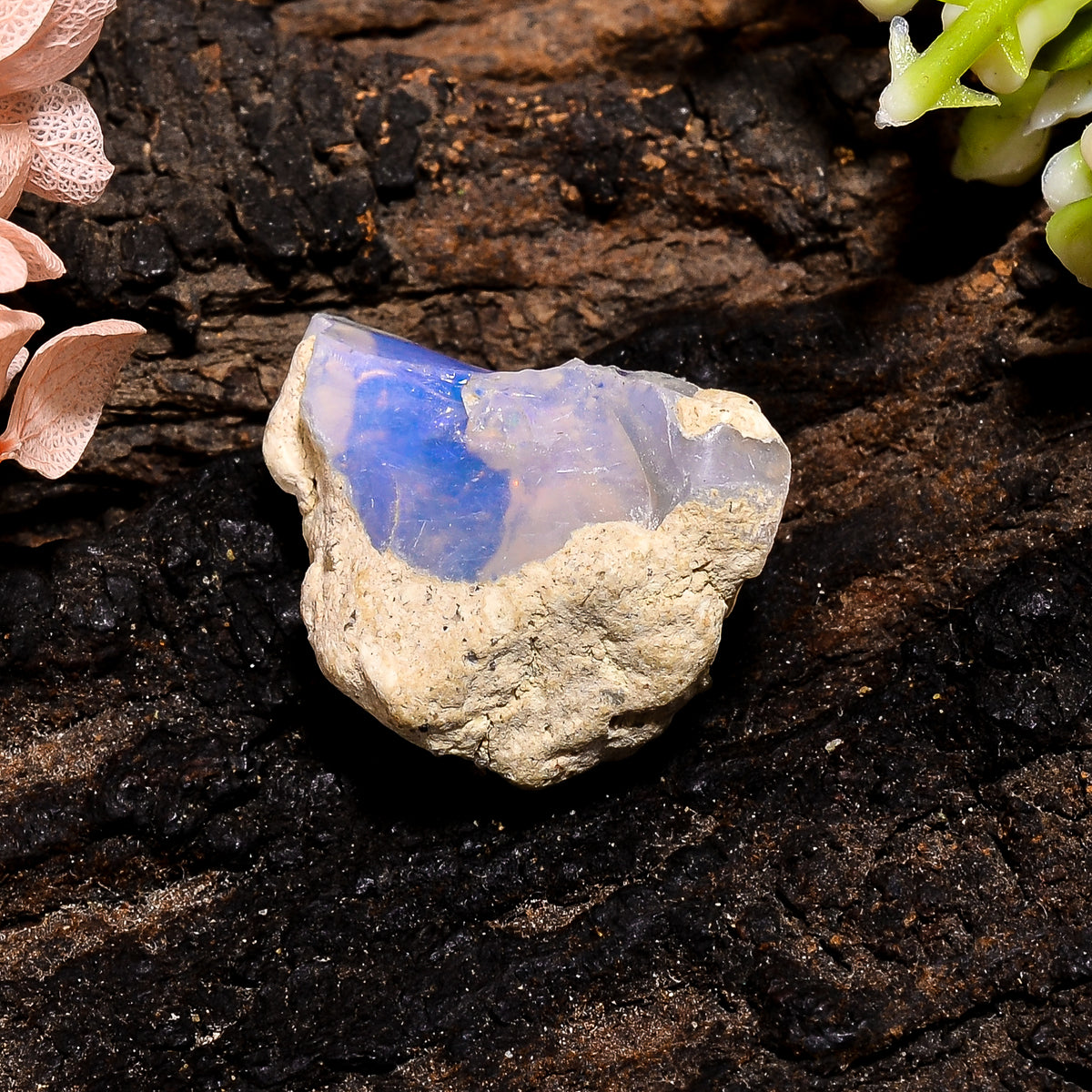 Excellent Top Grade Quality 100% Natural Welo Fire Ethiopian Opal Fancy Rough Loose Gemstone For Making Jewelry 22X19X9 MM 14.5 Cts. KR13-7 Sunkarton