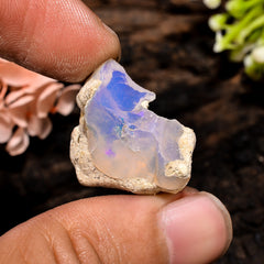 Excellent Top Grade Quality 100% Natural Welo Fire Ethiopian Opal Fancy Rough Loose Gemstone For Making Jewelry 22X19X9 MM 14.5 Cts. KR13-7 Sunkarton