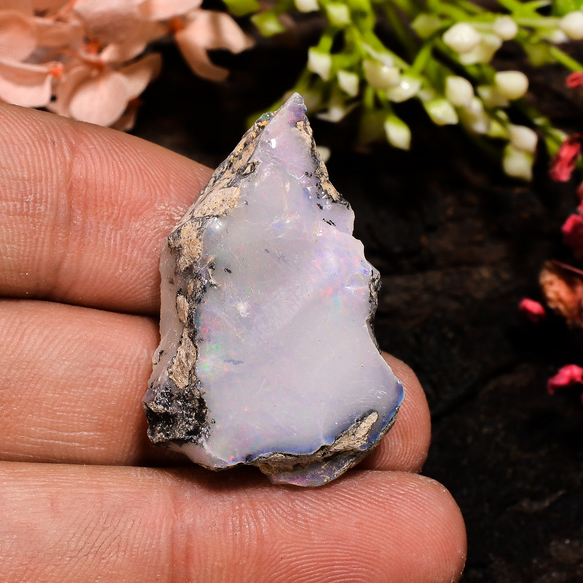 Classic Top Grade Quality 100% Natural Welo Fire Ethiopian Opal Fancy Rough Loose Gemstone For Making Jewelry 31X20X9 MM 29 Cts. KR13-80 Sunkarton