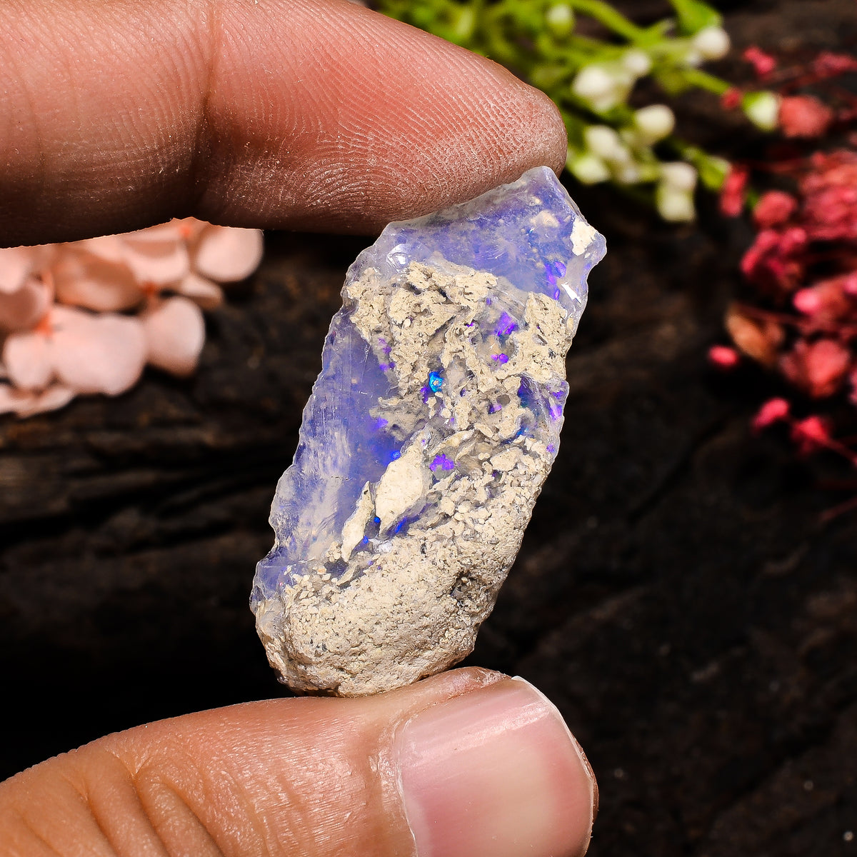 Elegant Top Grade Quality 100% Natural Welo Fire Ethiopian Opal Fancy Rough Loose Gemstone For Making Jewelry 36X15X10 MM 20 Cts. KR13-84 Sunkarton