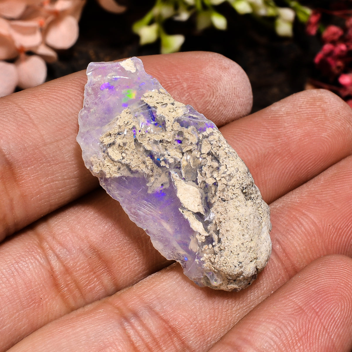 Elegant Top Grade Quality 100% Natural Welo Fire Ethiopian Opal Fancy Rough Loose Gemstone For Making Jewelry 36X15X10 MM 20 Cts. KR13-84 Sunkarton