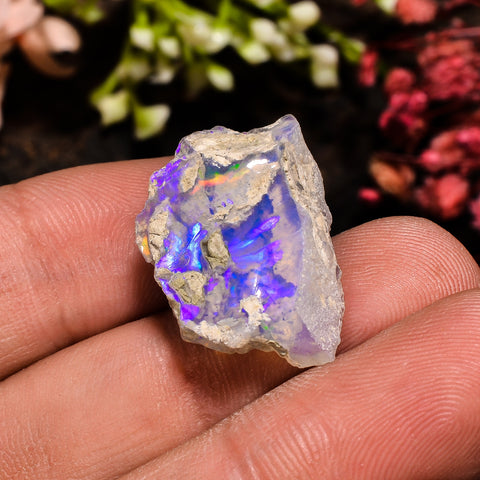 Fabulous Top Grade Quality 100% Natural Welo Fire Ethiopian Opal Fancy Rough Loose Gemstone For Making Jewelry 21X14X9 MM 11 Cts. KR13-85 Sunkarton