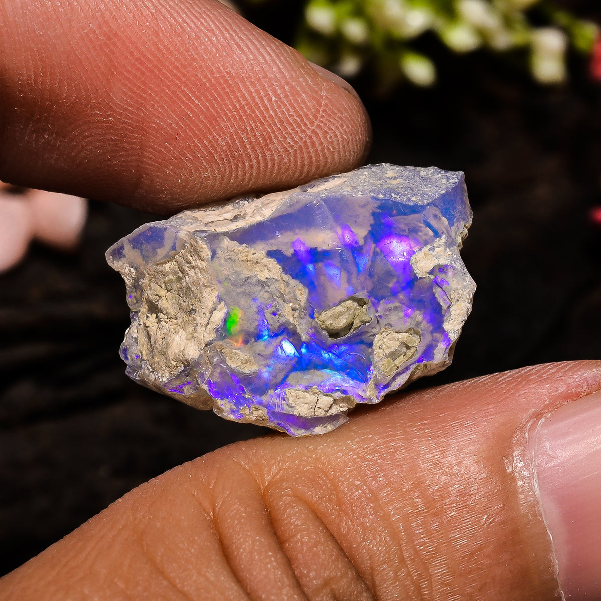 Fabulous Top Grade Quality 100% Natural Welo Fire Ethiopian Opal Fancy Rough Loose Gemstone For Making Jewelry 21X14X9 MM 11 Cts. KR13-85 Sunkarton