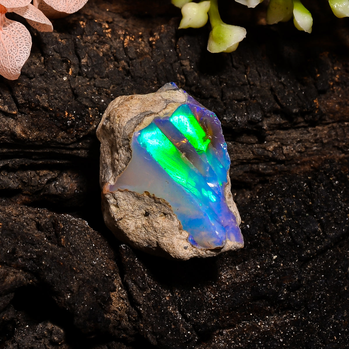 Fantastic Top Grade Quality 100% Natural Welo Fire Ethiopian Opal Rough Loose Gemstone For Making Jewelry 22X14X11 MM 20.5 Cts. KR13-86 Sunkarton