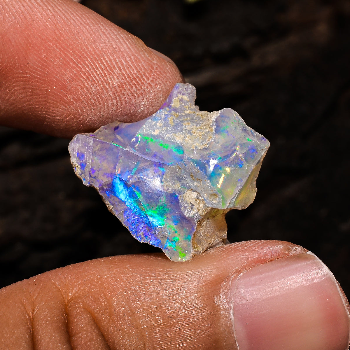 Gorgeous Top Grade Quality 100% Natural Welo Fire Ethiopian Opal Fancy Rough Loose Gemstone For Making Jewelry 18X13X11 MM 11.5 Cts. KR13-87 Sunkarton