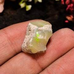 Immaculate Top Grade Quality 100% Natural Welo Fire Ethiopian Opal Fancy Rough Loose Gemstone For Making Jewelry 19X12X10 MM 11 Cts. KR13-88 Sunkarton