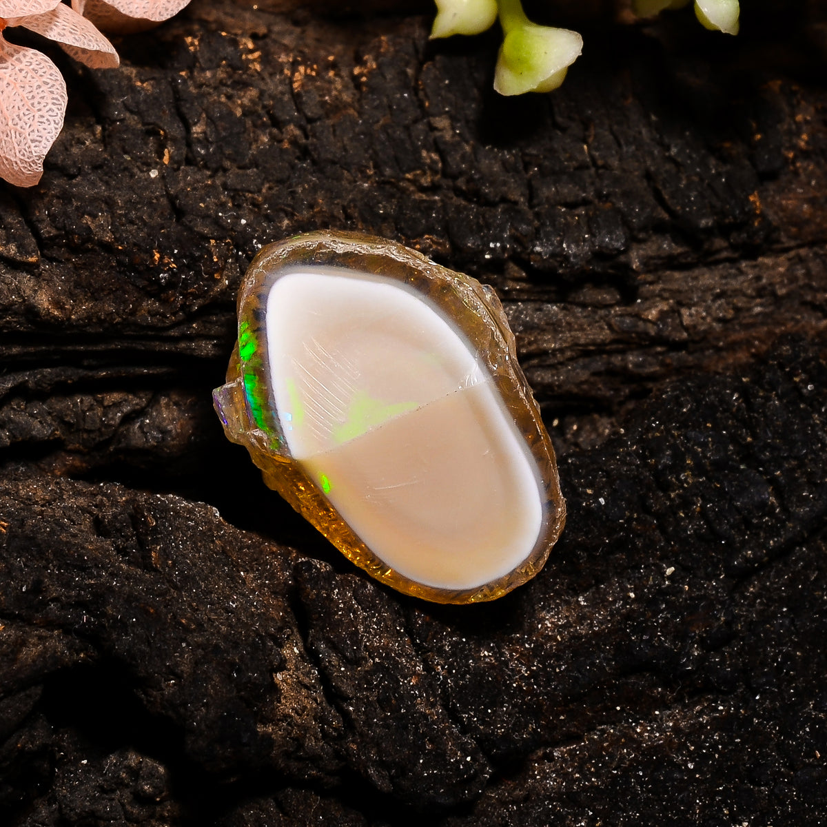 Incredible Top Grade Quality 100% Natural Welo Fire Ethiopian Opal Rough Loose Gemstone For Making Jewelry 21X14X11 MM 18.5 Cts. KR13-89 Sunkarton