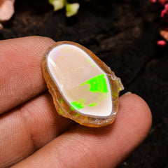 Incredible Top Grade Quality 100% Natural Welo Fire Ethiopian Opal Rough Loose Gemstone For Making Jewelry 21X14X11 MM 18.5 Cts. KR13-89 Sunkarton