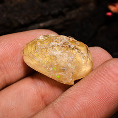 Incredible Top Grade Quality 100% Natural Welo Fire Ethiopian Opal Rough Loose Gemstone For Making Jewelry 21X14X11 MM 18.5 Cts. KR13-89 Sunkarton