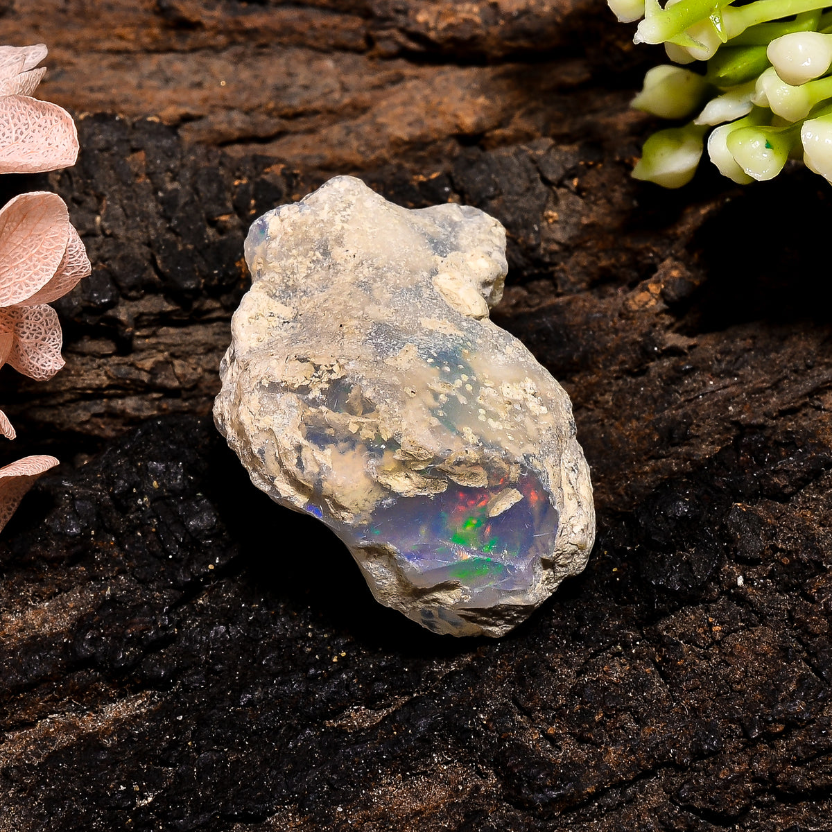 Exclusive Top Grade Quality 100% Natural Welo Fire Ethiopian Opal Fancy Rough Loose Gemstone For Making Jewelry 29X22X12 MM 29.5 Cts. KR13-8 Sunkarton