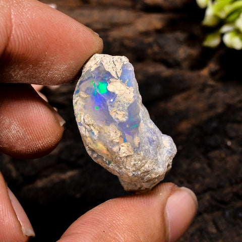 Exclusive Top Grade Quality 100% Natural Welo Fire Ethiopian Opal Fancy Rough Loose Gemstone For Making Jewelry 29X22X12 MM 29.5 Cts. KR13-8 Sunkarton