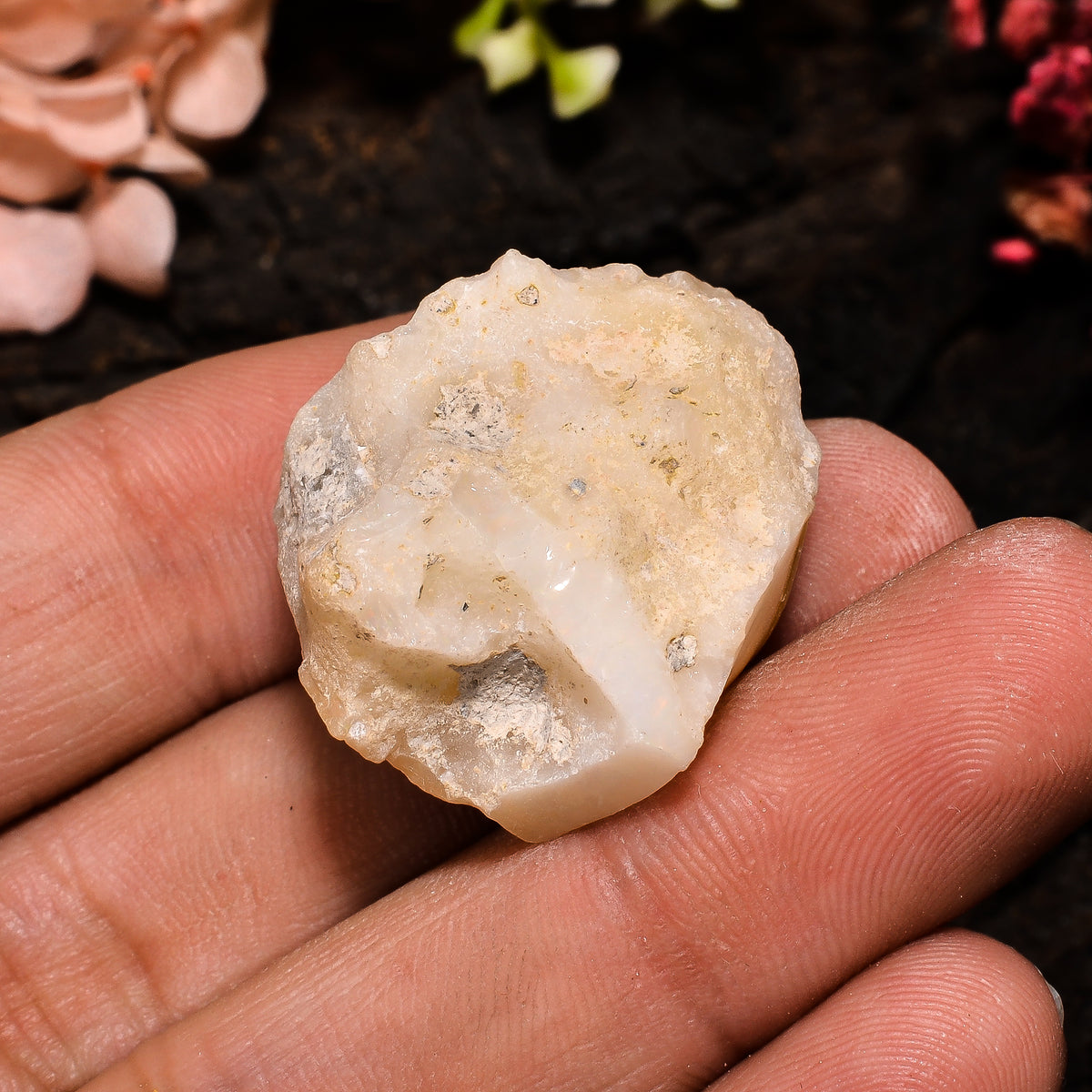 Marvellous Top Grade Quality 100% Natural Welo Fire Ethiopian Opal Fancy Rough Loose Gemstone For Making Jewelry 28X22X17 MM 41 Cts. KR13-90 Sunkarton