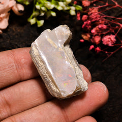 Mind Blowing Top Grade Quality 100% Natural Welo Fire Ethiopian Opal Rough Loose Gemstone For Making Jewelry 31X21X18 MM 52.5 Cts. KR13-91 Sunkarton