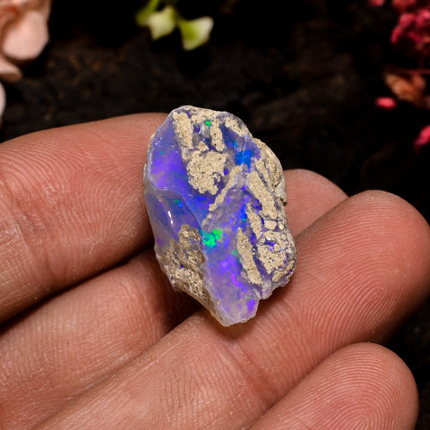 Outstanding Top Grade Quality 100% Natural Welo Fire Ethiopian Opal Rough Loose Gemstone For Making Jewelry 20X14X12 MM 14 Cts. KR13-92 Sunkarton