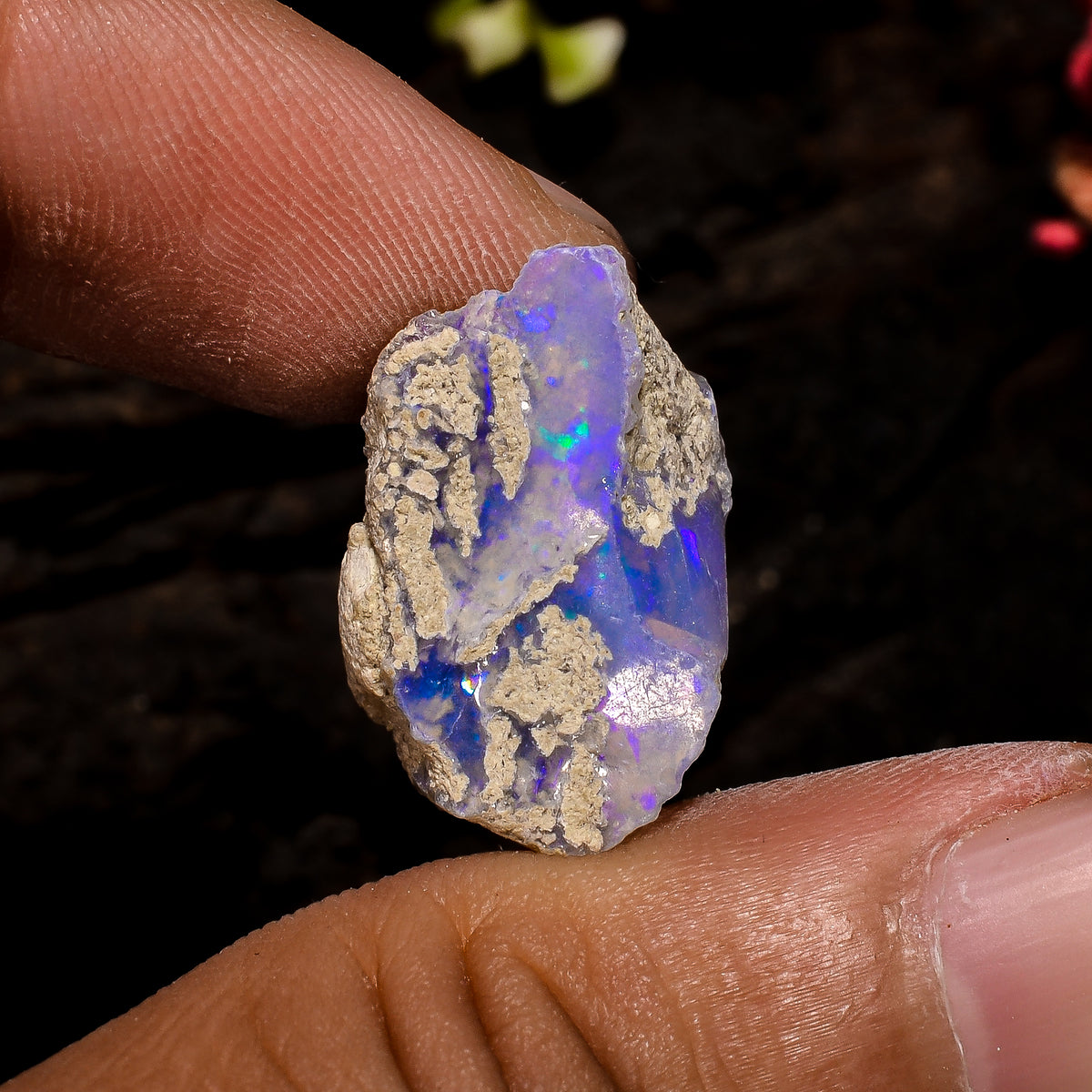 Outstanding Top Grade Quality 100% Natural Welo Fire Ethiopian Opal Rough Loose Gemstone For Making Jewelry 20X14X12 MM 14 Cts. KR13-92 Sunkarton