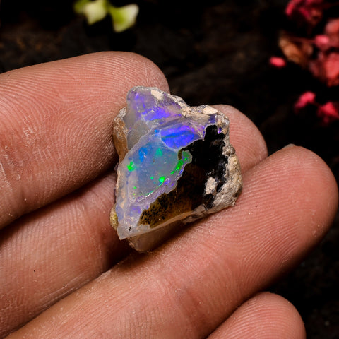 Splendid Top Grade Quality 100% Natural Welo Fire Ethiopian Opal Fancy Rough Loose Gemstone For Making Jewelry 18X17X13 MM 13.5 Cts. KR13-93 Sunkarton