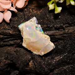 Tempting Top Grade Quality 100% Natural Welo Fire Ethiopian Opal Fancy Rough Loose Gemstone For Making Jewelry 23X15X9 MM 12 Cts. KR13-97 Sunkarton