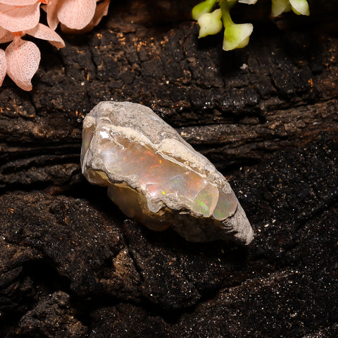 Terrific Top Grade Quality 100% Natural Welo Fire Ethiopian Opal Fancy Rough Loose Gemstone For Making Jewelry 29X13X12 MM 21.5 Cts. KR13-98 Sunkarton