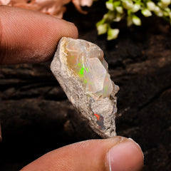 Terrific Top Grade Quality 100% Natural Welo Fire Ethiopian Opal Fancy Rough Loose Gemstone For Making Jewelry 29X13X12 MM 21.5 Cts. KR13-98 Sunkarton