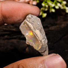 Terrific Top Grade Quality 100% Natural Welo Fire Ethiopian Opal Fancy Rough Loose Gemstone For Making Jewelry 29X13X12 MM 21.5 Cts. KR13-98 Sunkarton