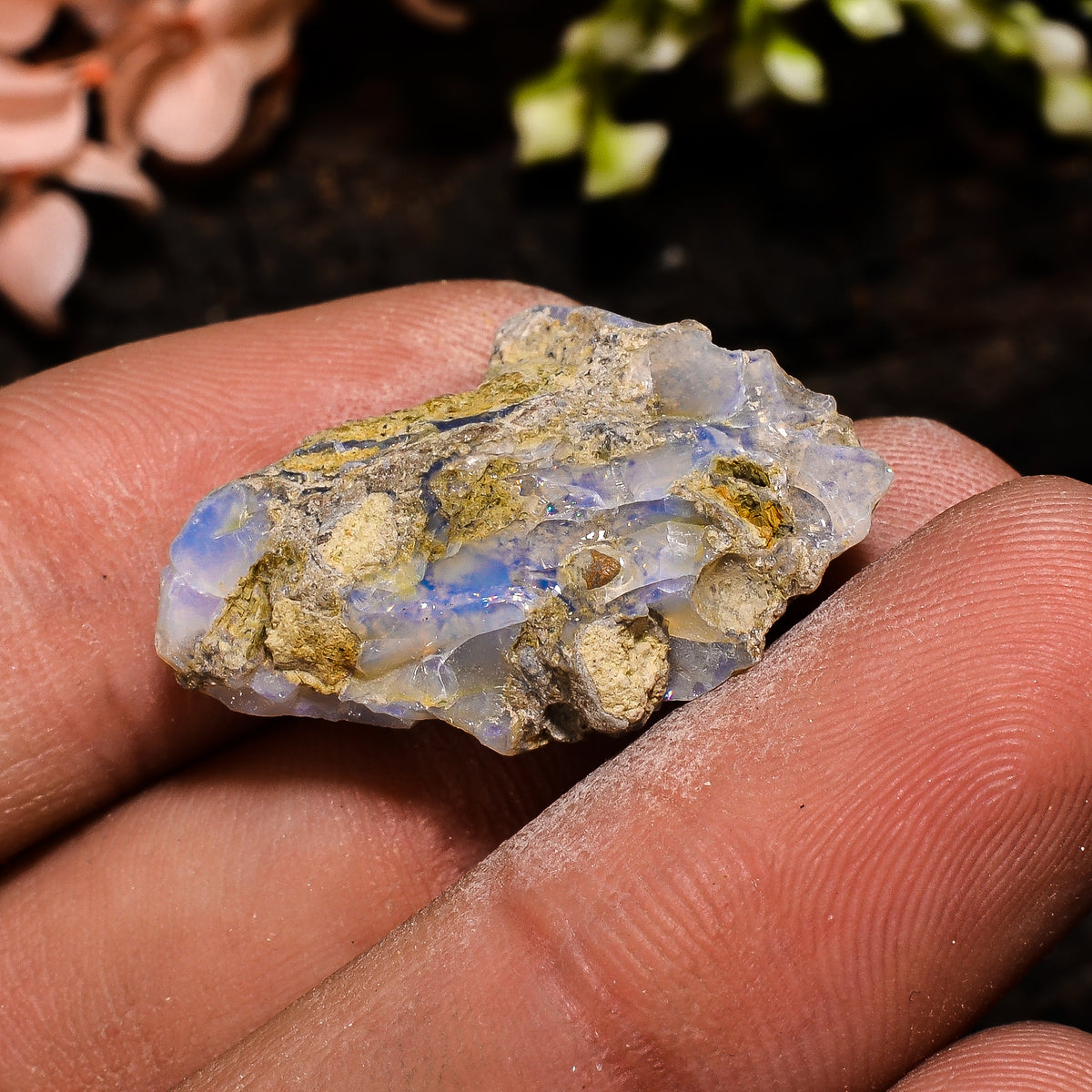 Unique Top Grade Quality 100% Natural Welo Fire Ethiopian Opal Fancy Rough Loose Gemstone For Making Jewelry 25X16X9 MM 13 Cts. KR13-99 Sunkarton