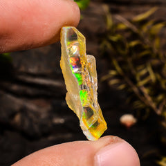 Wonderful Top Grade Quality 100% Natural Welo Fire Ethiopian Opal Fancy Rough Loose Gemstone For Making Jewelry 27X10X6 MM 9.5 Cts. KR14-100 Sunkarton