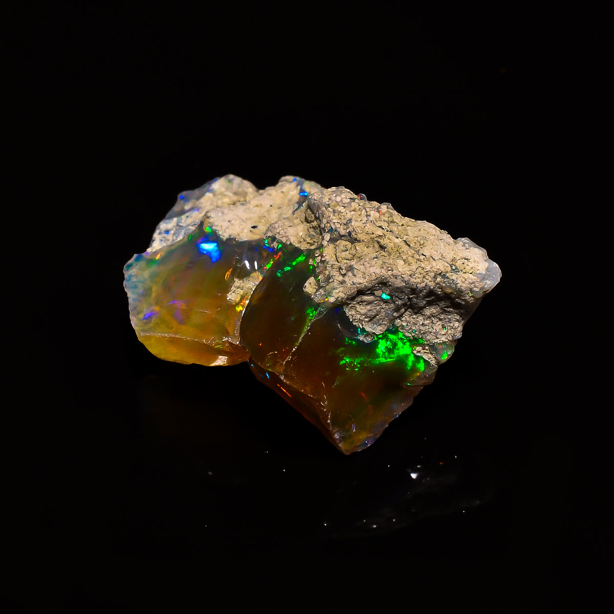 Gorgeous Top Grade Quality 100% Natural Welo Fire Ethiopian Opal Fancy Rough Loose Gemstone For Making Jewelry 23X14X10 MM 12.1 Cts. KR14-12 Sunkarton