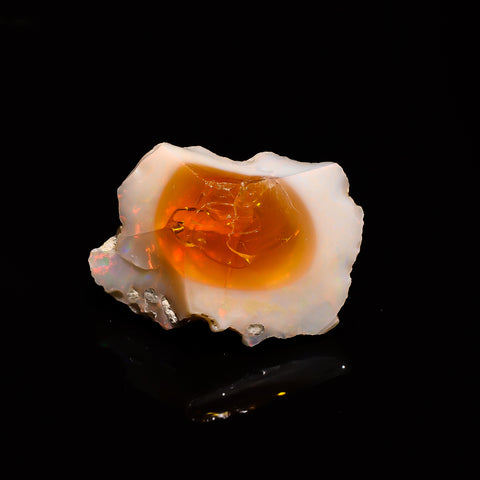 Incredible Top Grade Quality 100% Natural Welo Fire Ethiopian Opal Fancy Rough Loose Gemstone For Making Jewelry 33X22X17MM 47.4 Cts KR14-14 Sunkarton