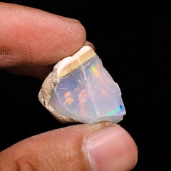 Outstanding Top Grade Quality 100% Natural Welo Fire Ethiopian Opal Fancy Rough Loose Gemstone For Making Jewelry 20X19X15MM 22.6 Cts KR1417 Sunkarton