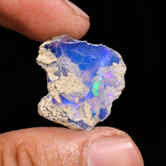 Superb Top Grade Quality 100% Natural Welo Fire Ethiopian Opal Fancy Shape Rough Loose Gemstone For Making Jewelry 20X20X7MM 8.2 Cts KR14-19 Sunkarton