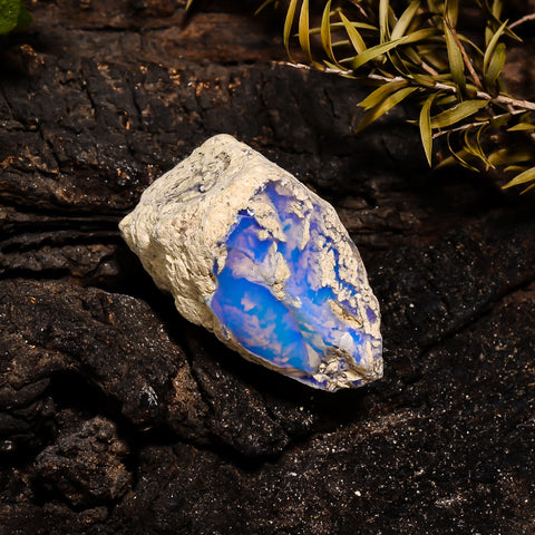 Stunning Top Grade Quality 100% Natural Welo Fire Ethiopian Opal Fancy Rough Loose Gemstone For Making Jewelry 25X20X15 MM 31 Cts. KR14-20 Sunkarton